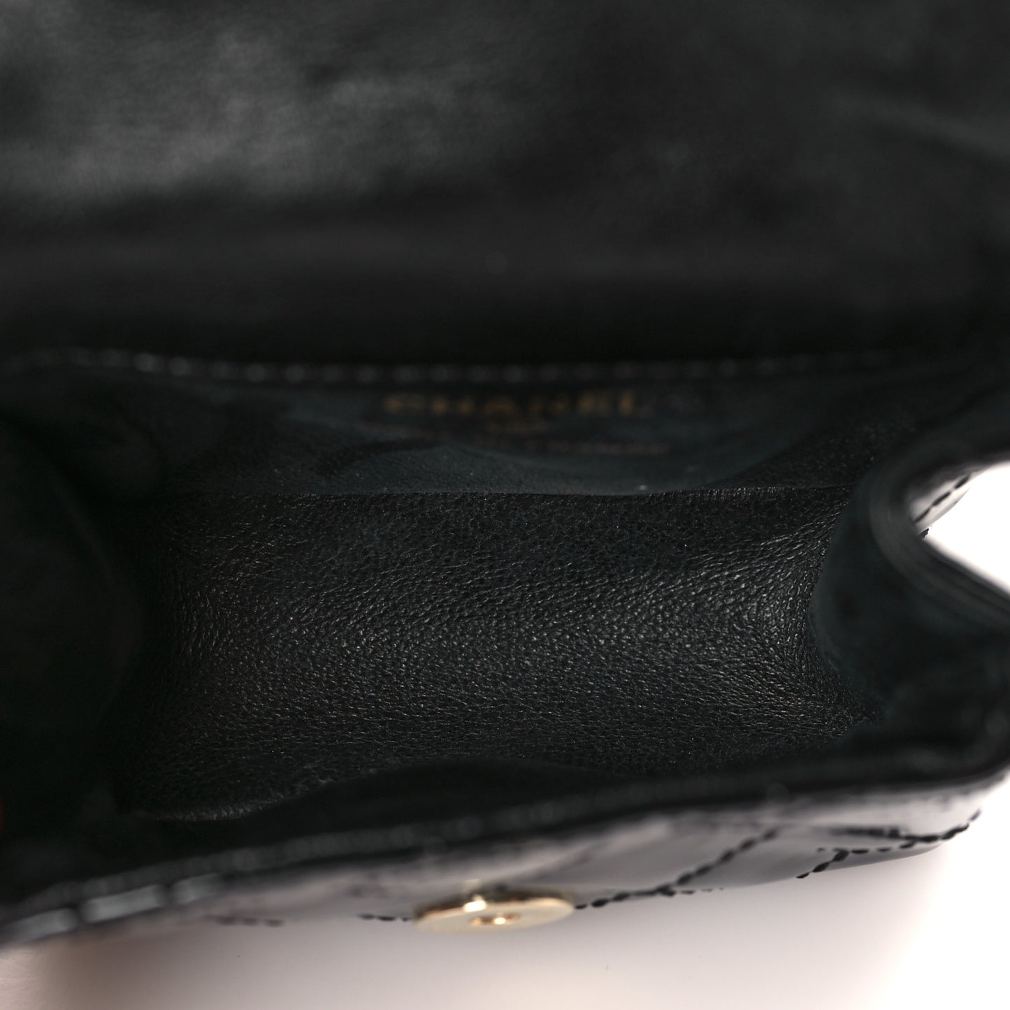 Patent Quilted 2.55 Ankle Wrist Bag Black