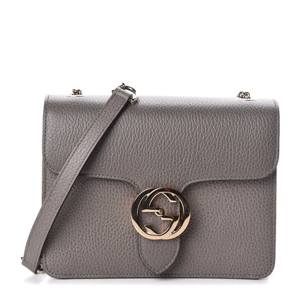 Gucci Dollar Calfskin Small Interlocking G Shoulder Bag Loess 1 of 10