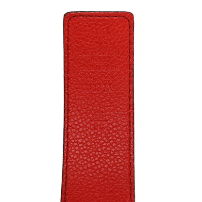 Louis Vuitton Monogram Calfskin LV Initiales Reversible Belt 75 30 Red 4 of 6