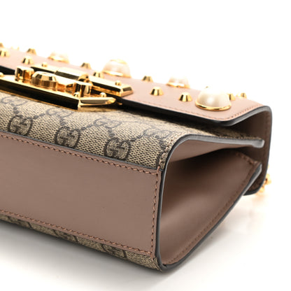 Gucci GG Supreme Monogram Studded Small Padlock Shoulder Bag Porcelain Rose 8 of 8