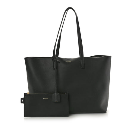 Saint Laurent Calfskin Large Shopping Tote Black 2 of 12