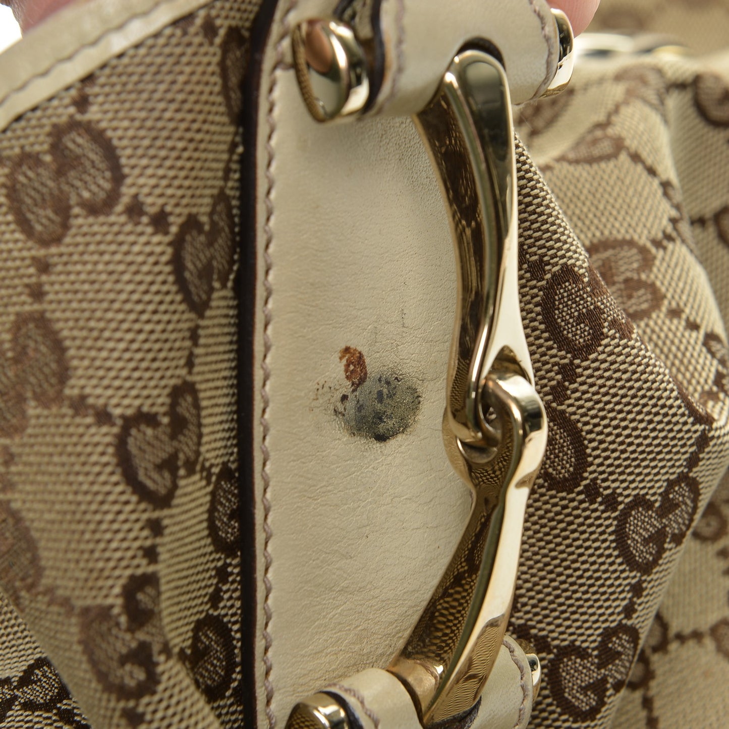 Monogram Medium Pelham Shoulder Bag Off White