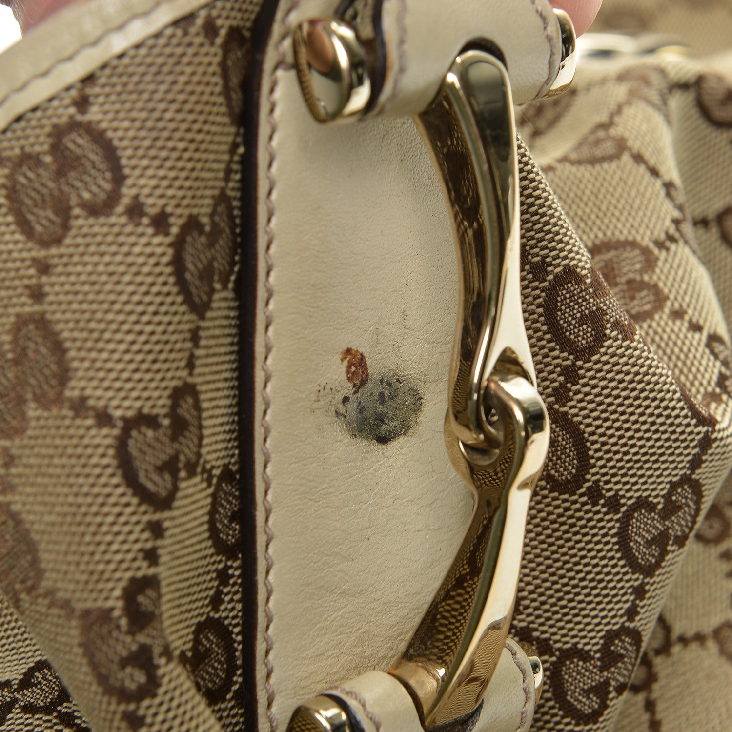 Gucci Monogram Medium Pelham Shoulder Bag Off White 9 of 15