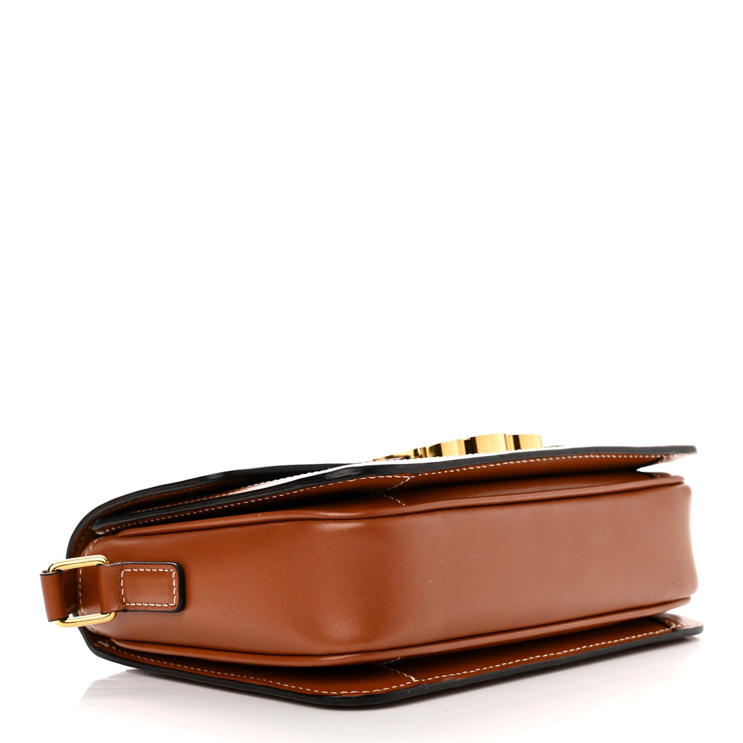 Calfskin Triomphe Canvas Teen Triomphe Bag Tan