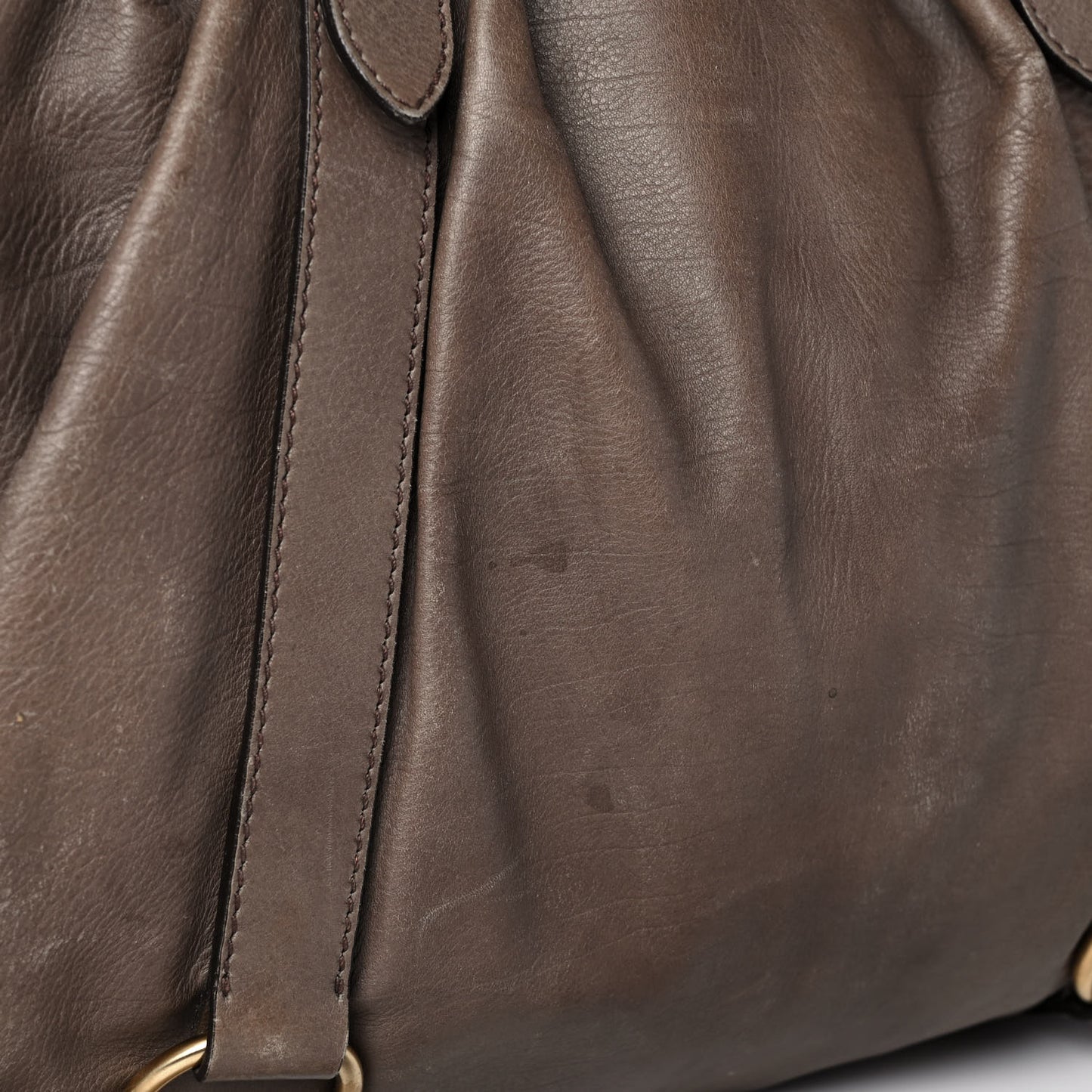 Vitello Lux Gathered Tote Juta