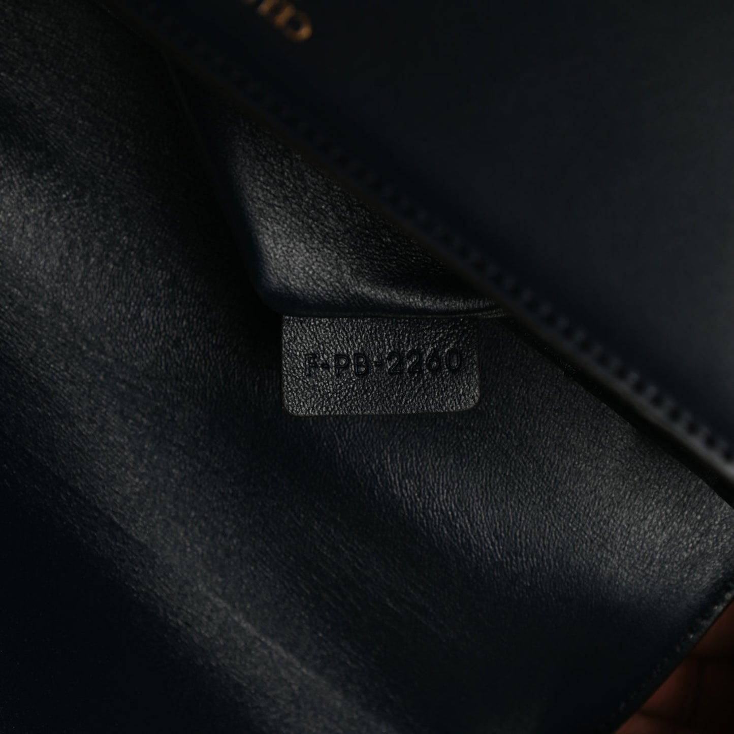 Shiny Calfskin Medium Triomphe Navy Blue