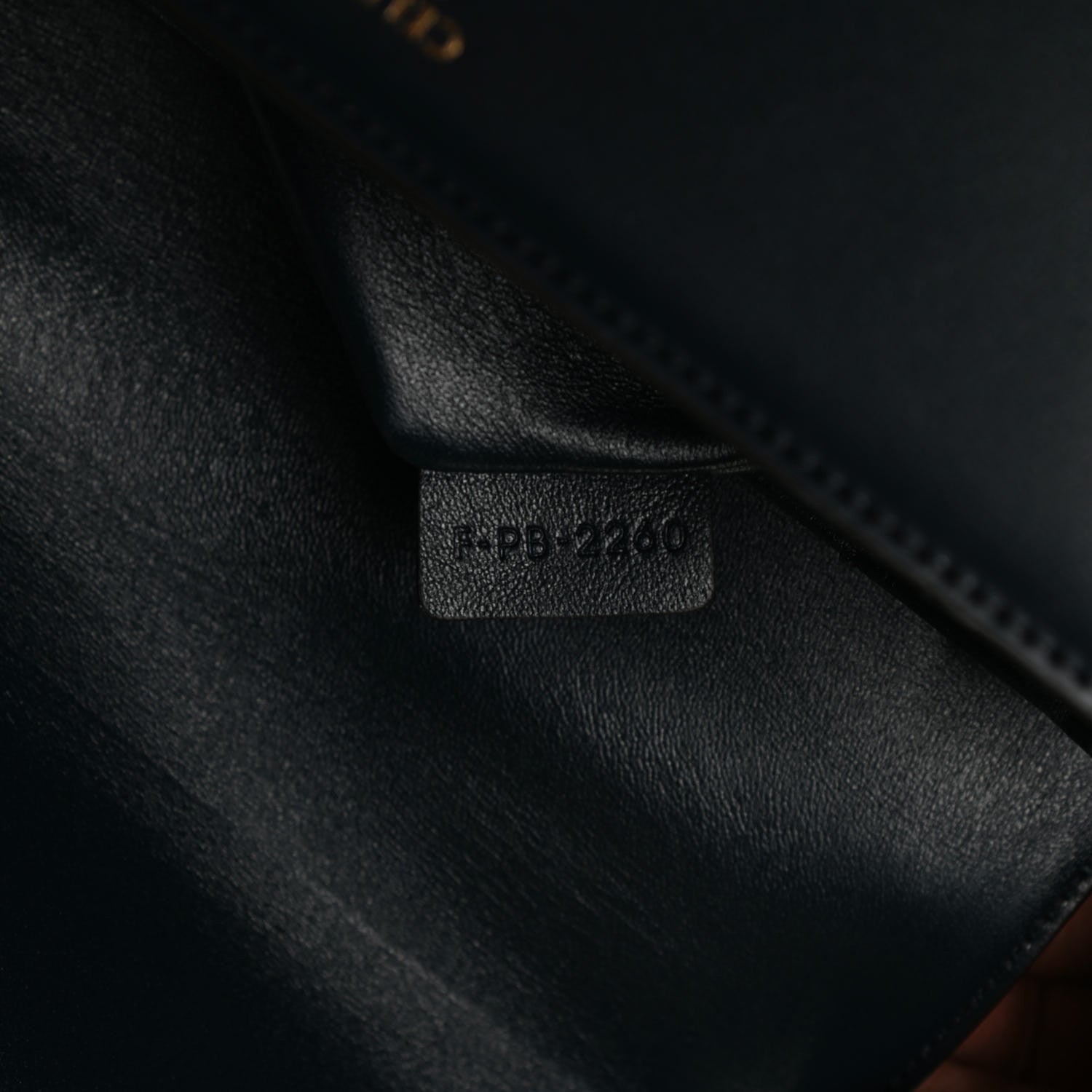 Celine Shiny Calfskin Medium Triomphe Navy Blue 6 of 14