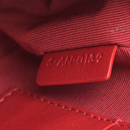 Celine Calfskin Quilted Small C Charm Bag Red 8 of 10