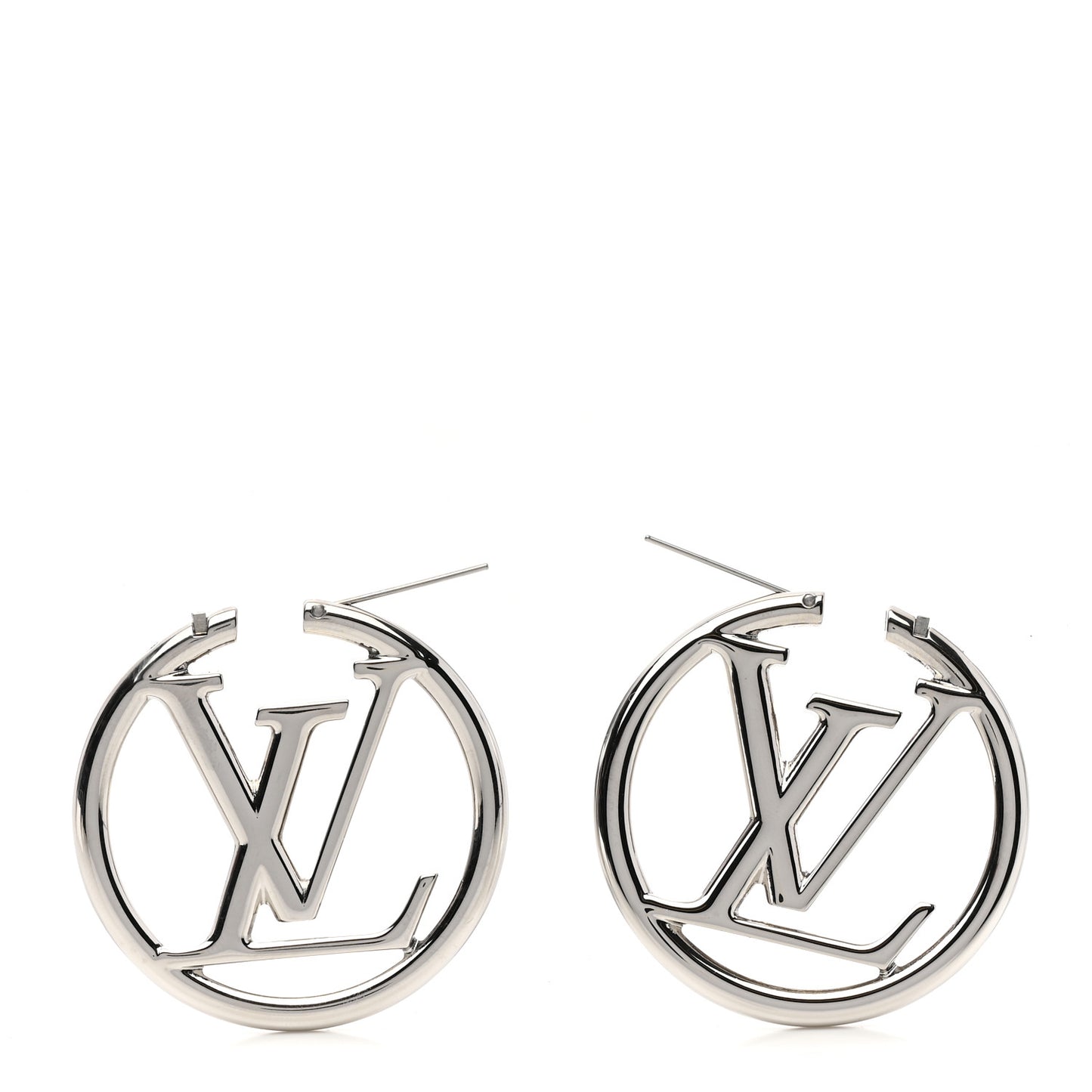 Palladium Louise Hoop Earrings Silver