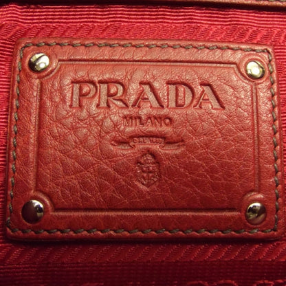 Prada Vitello Daino Shoulder Bag Rubino 7 of 12