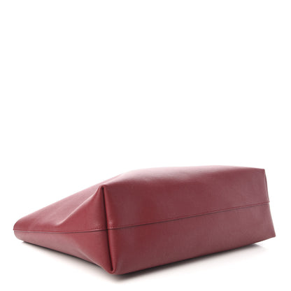 Saint Laurent Calfskin Large Shopping Tote Rouge Legion 4 of 10