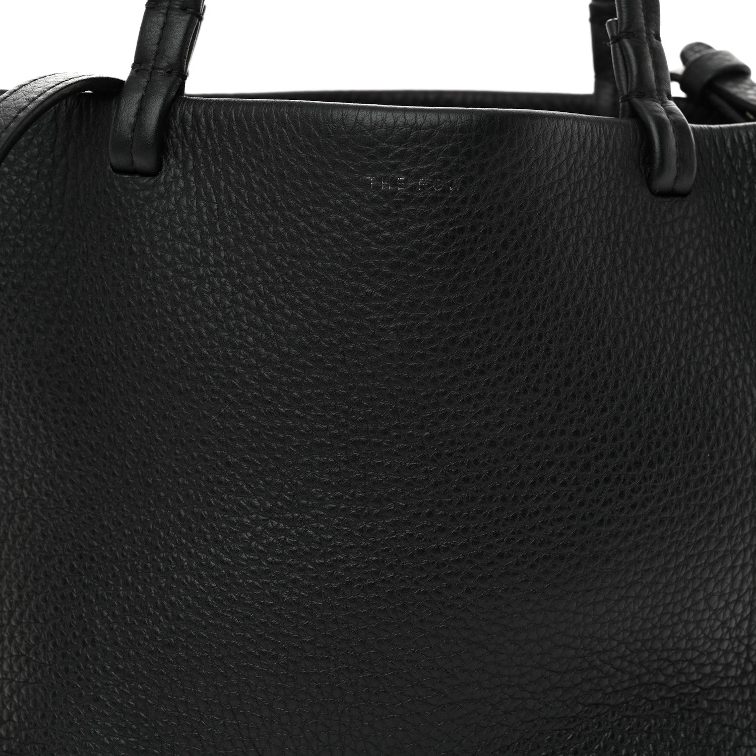 The Row Grained Calfskin Small Park Tote Black 8 of 13
