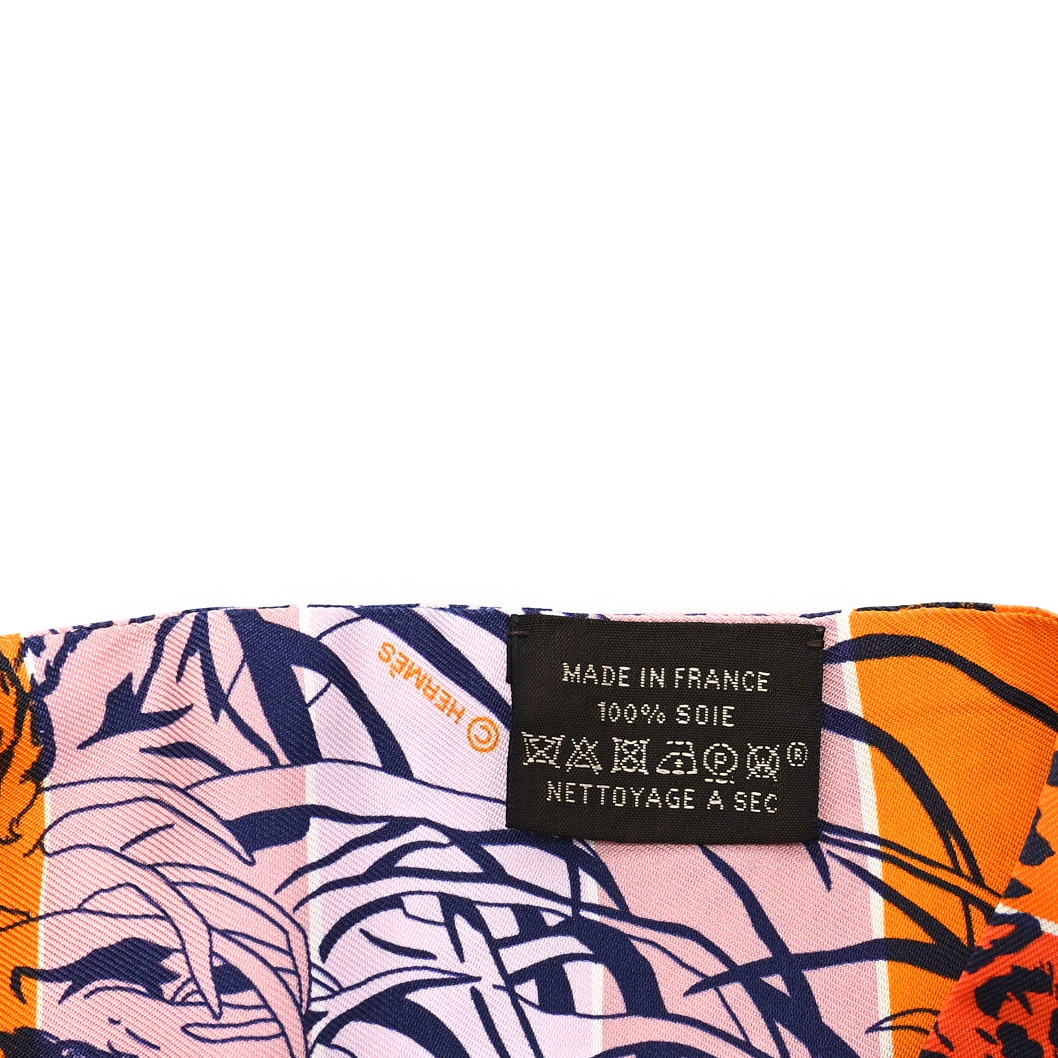 Hermes Silk Jungle Love Rainbow Twilly Orange Encre Vieux Rose 3 of 3