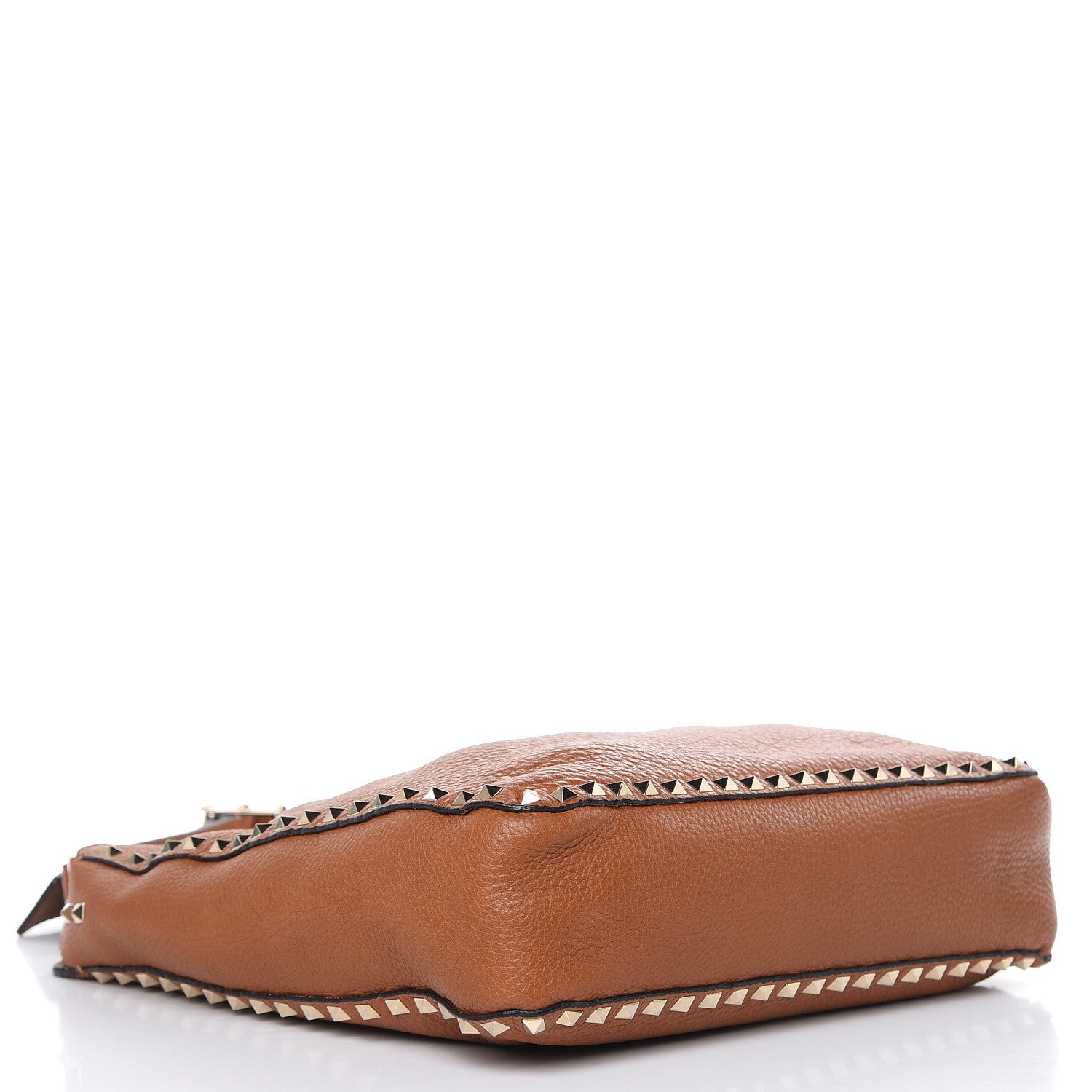 Valentino Garavani Pebbled Calfskin Large Rockstud Flip-Lock Messenger Bag Light Cuir 4 of 12