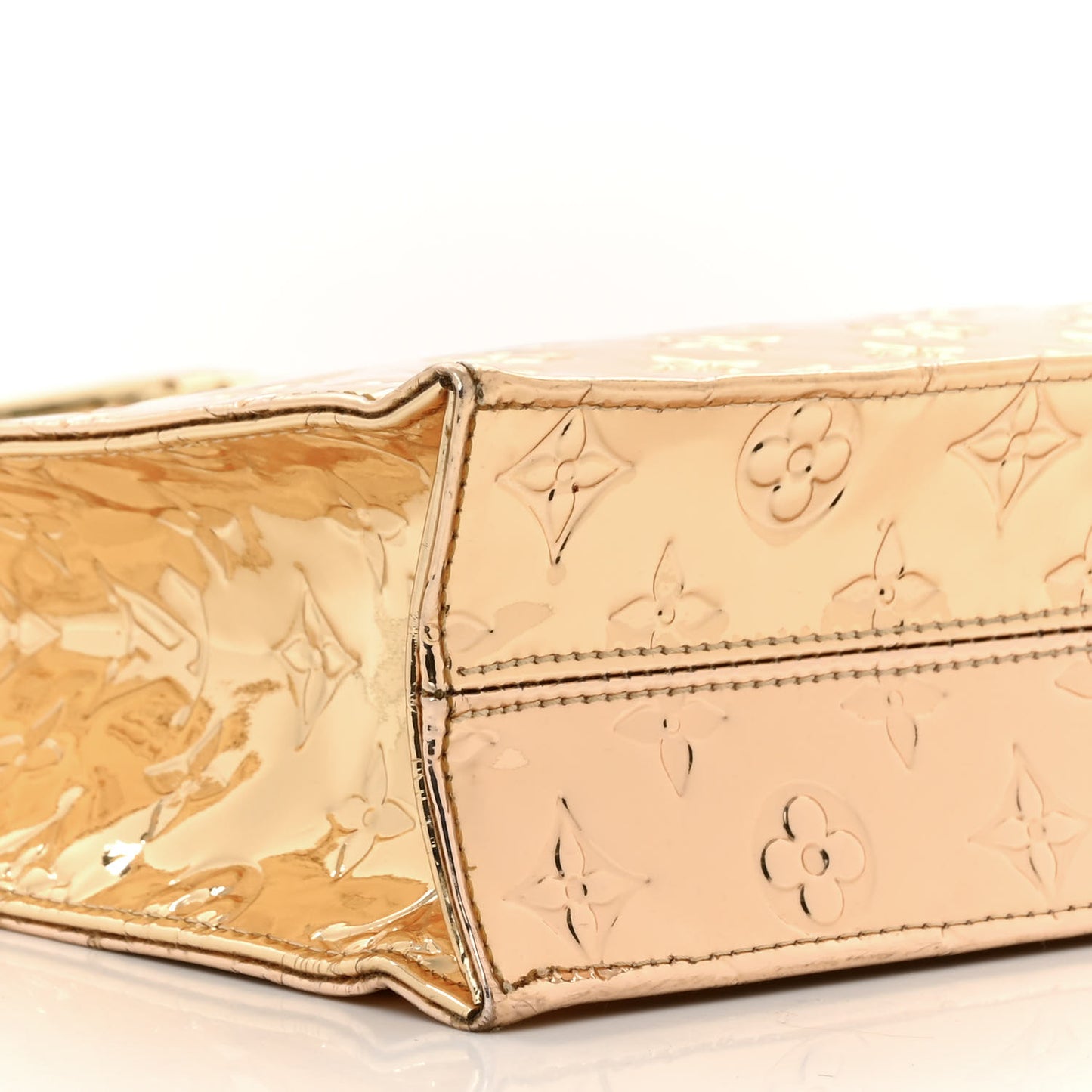 Monogram Miroir Sac Plat Gold