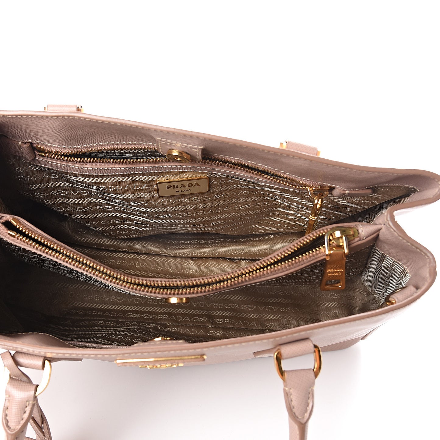 Saffiano Lux Medium Tote Cammeo
