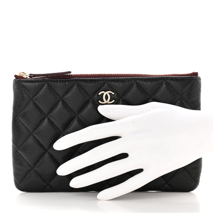 Chanel Caviar Quilted Cosmetic Case Black 2 of 7