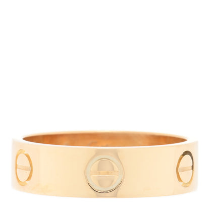 Cartier 18K Yellow Gold 5.5mm LOVE Ring 56 7.5 1 of 5