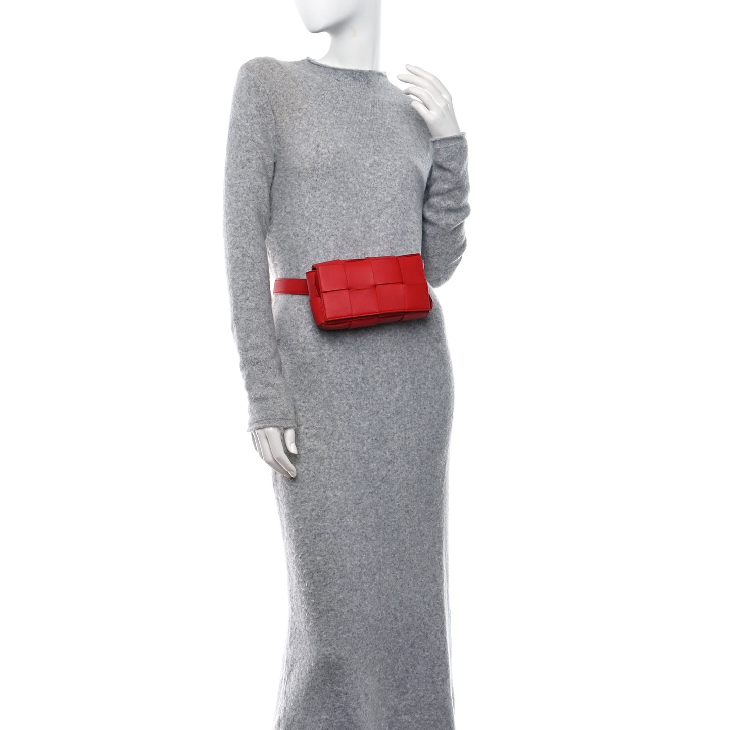 Nappa Maxi Intreccio The Belt Cassette Bag Chilli