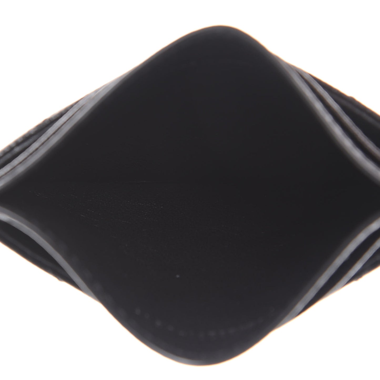 Grain De Poudre Matelasse Chevron Monogram Credit Card Case Black