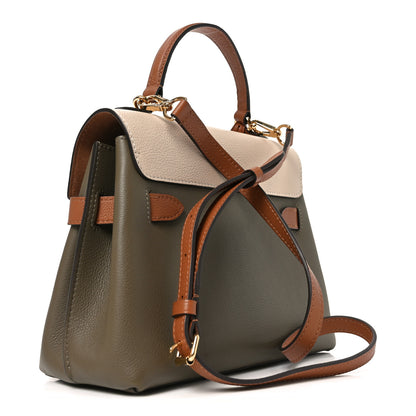 Louis Vuitton Soft Calfskin Lockme Ever BB Smokey Brown Quartz Green 3 of 9