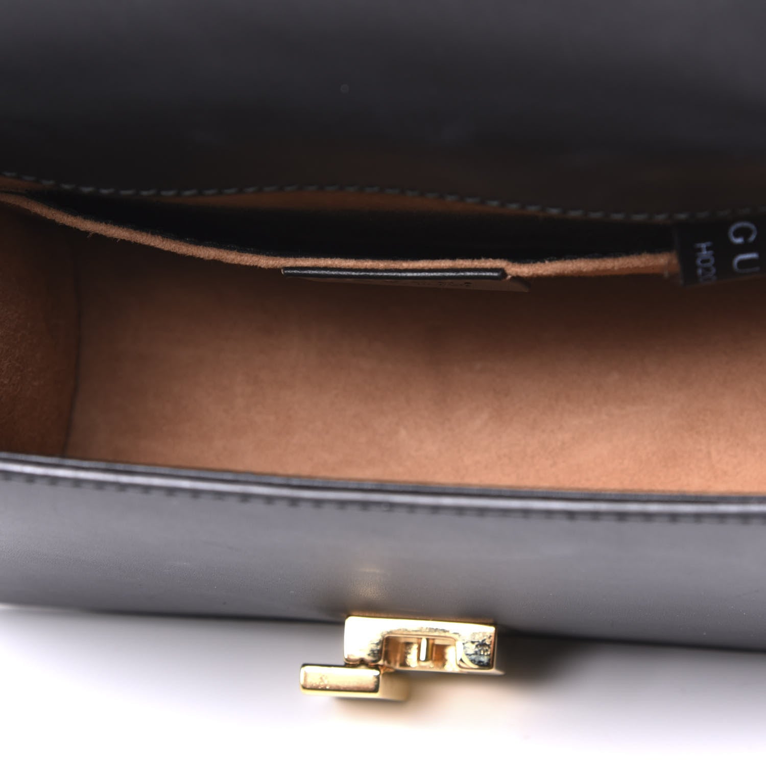 Gucci Calfskin Mini Sylvie Chain Shoulder Bag Black 4 of 9