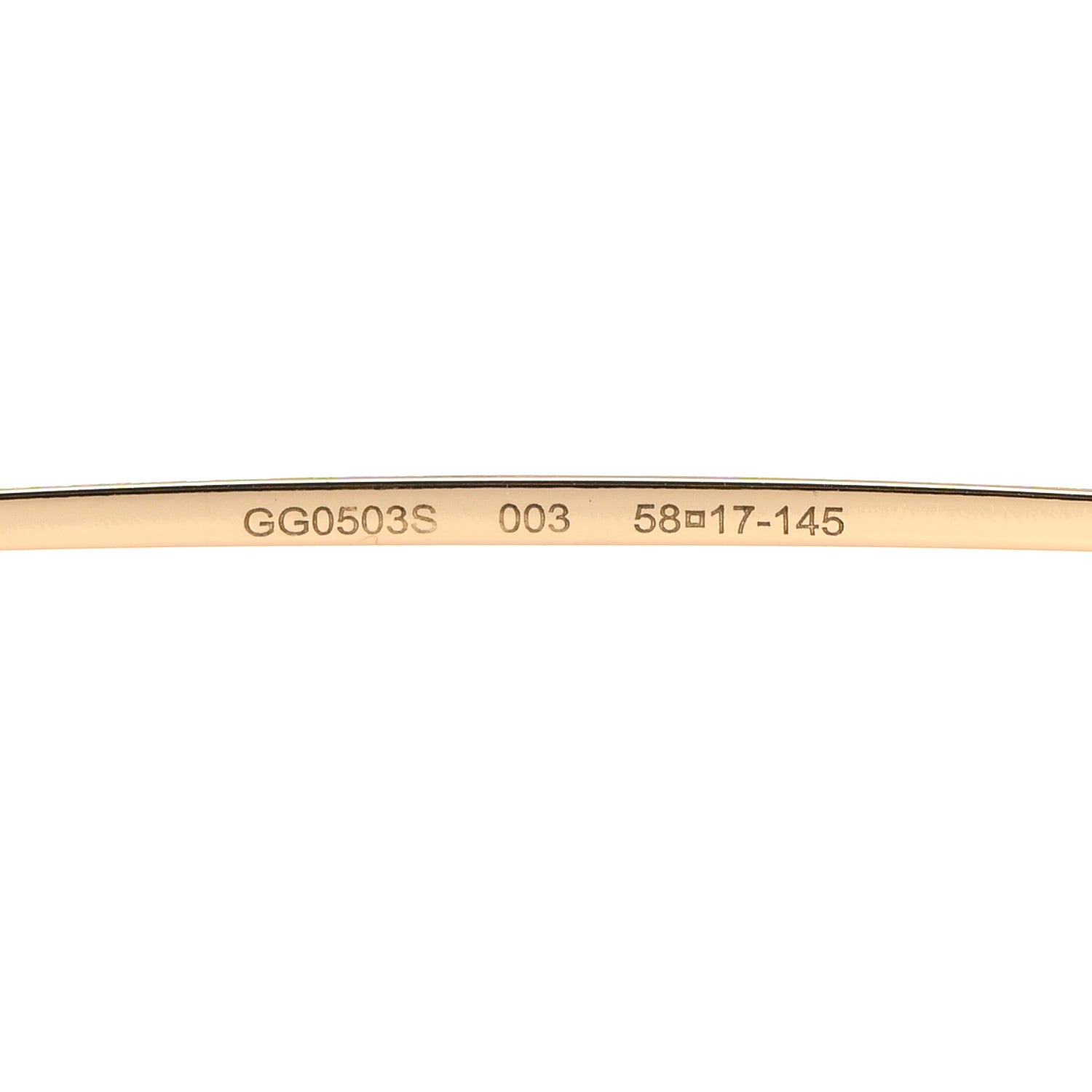 Gucci Metal Aviator Sunglasses GG0503S Gold 5 of 7