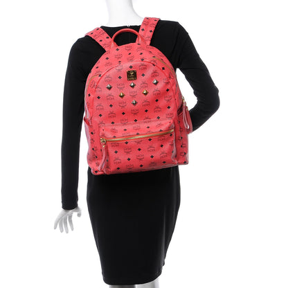 MCM Visetos Medium Sprinkle Stud Stark Backpack Corail 2 of 8