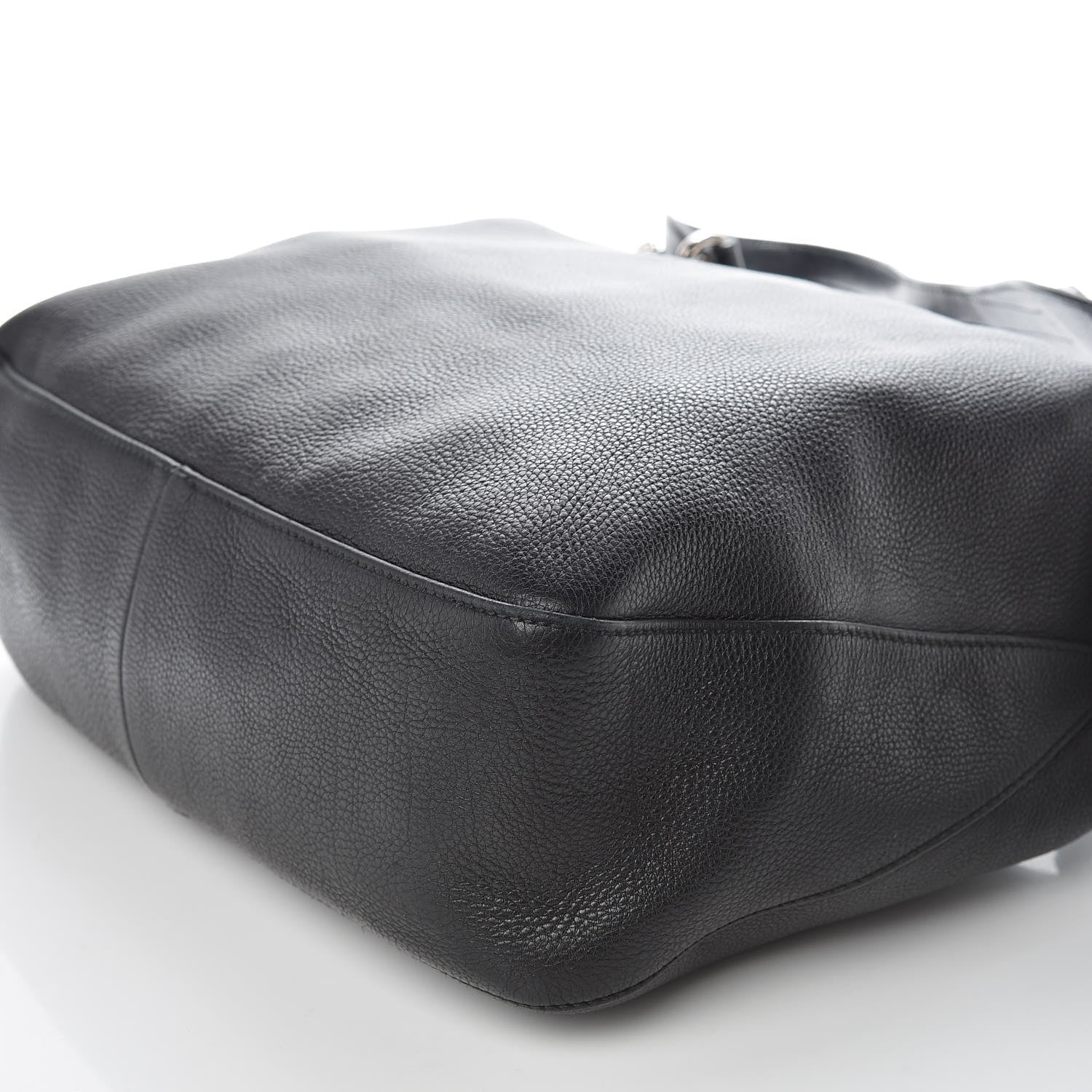 Gucci Calfskin Large Icon Bit Hobo Black 6 of 12