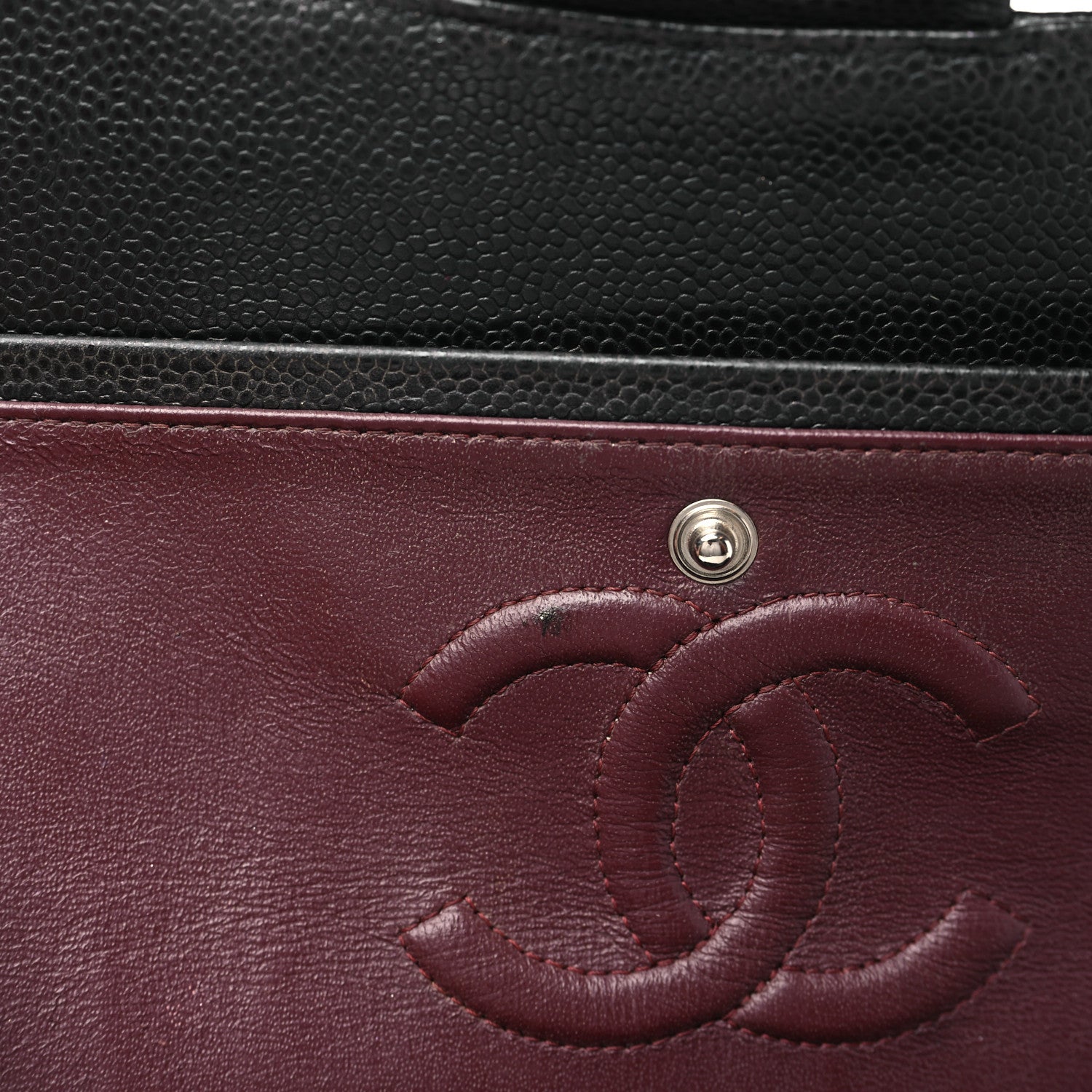 Chanel Caviar Quilted Medium Double Flap Black 10 of 11