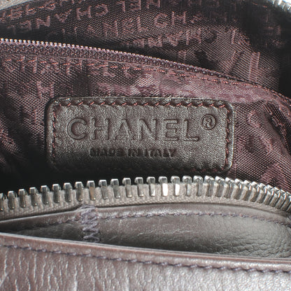 Chanel Caviar Square Stitched Bag Metallic Violet 7 of 8