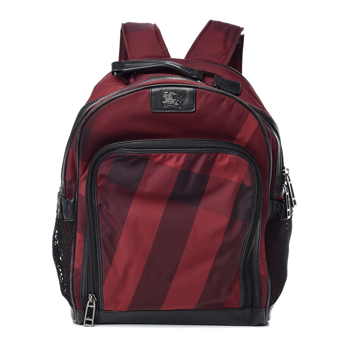 Nylon Supernova Check Backpack Red