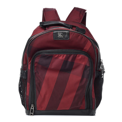 Burberry Nylon Supernova Check Backpack Red 1 of 15
