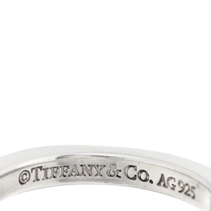 Tiffany Sterling Silver T Square Ring 50 5.25 4 of 5
