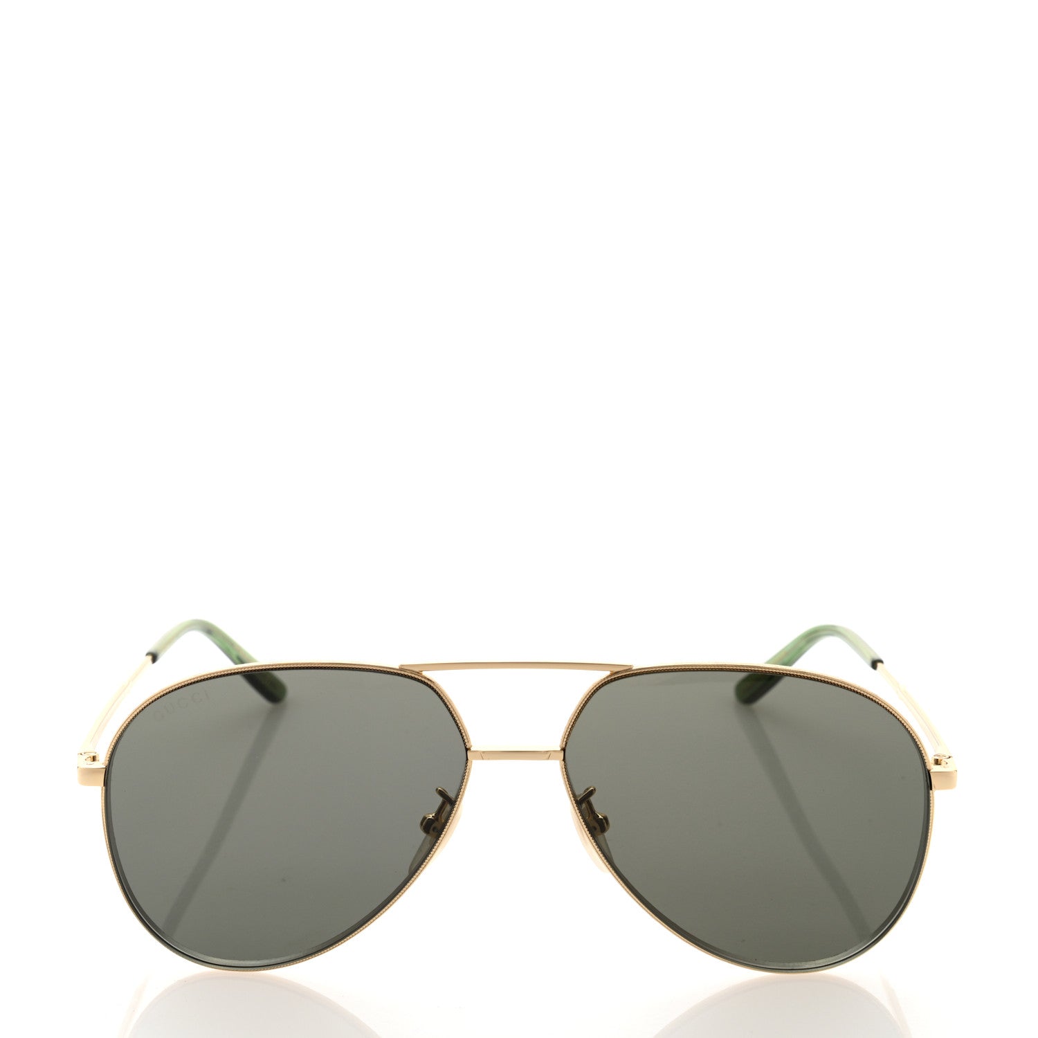 Gucci Metal Aviator Sunglasses GG0356S Green 2 of 9