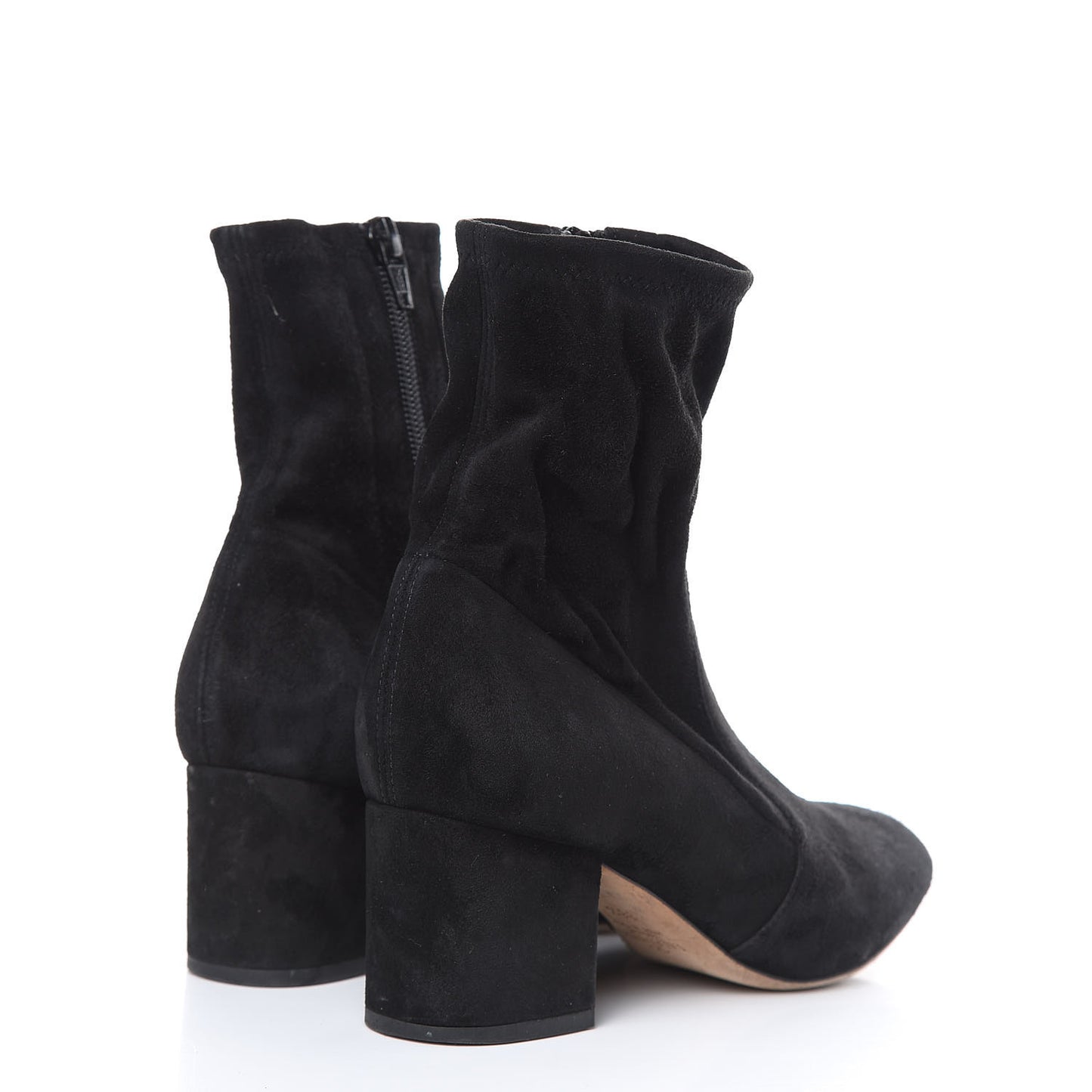 Suede Stretch 60mm Ankle Boots 36.5 Black