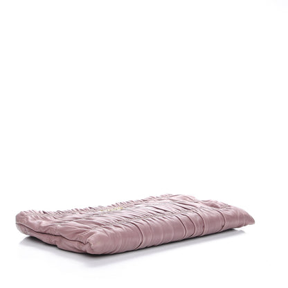 Prada Nappa Gaufre Clutch Dark Rose 5 of 9