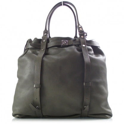 Lanvin Leather Kentucky Large Tote Olive 1 of 9