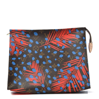 Louis Vuitton Monogram Jungle Dots Toiletry Pouch 26 Coquelicot Denim 1 of 5