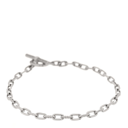 David Yurman Sterling Silver Diamond DY Madison Pave Toggle Chain Bracelet 2 of 3