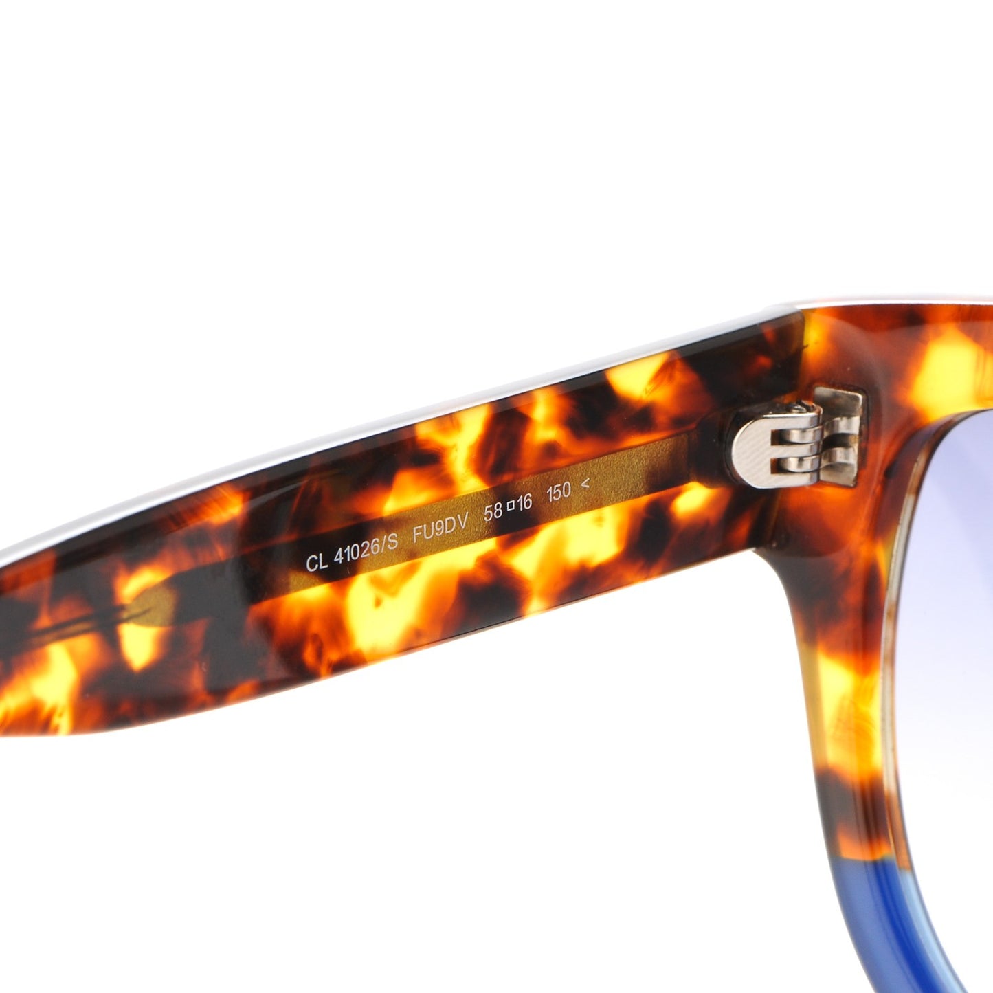Acetate Shadow Sunglasses CL 41026/S Tortoise Havana Blue