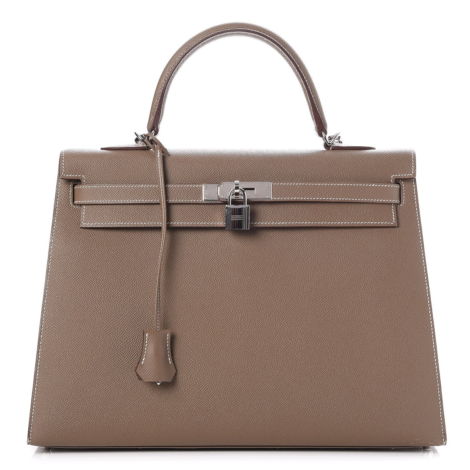 Hermes Epsom Kelly Sellier 35 Etoupe 1 of 34