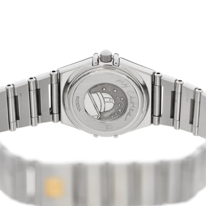 Omega Stainless Steel Diamond Bezel Mother of Pearl 22mm Constellation My Choice Quartz Watch 1465.71.00 4 of 5