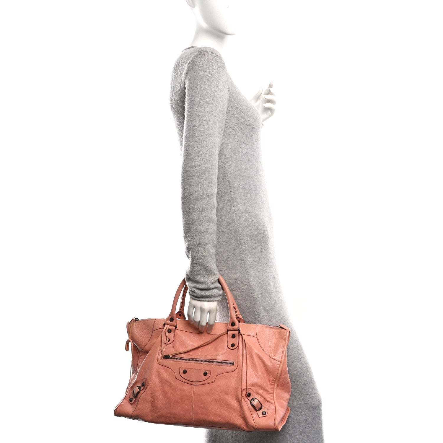 Balenciaga Agneau Classic Hardware Work Vieux Rose 2 of 11