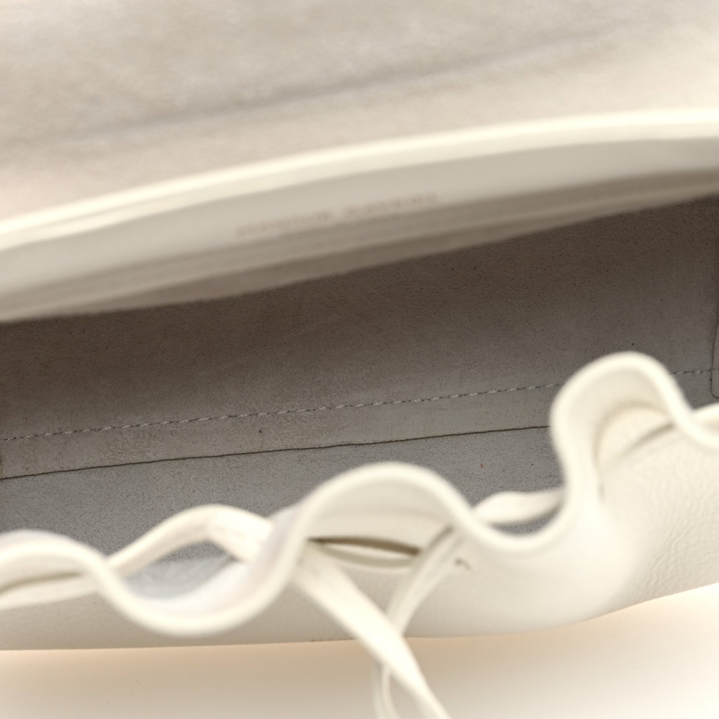 Calfskin Mini Lady Bag White