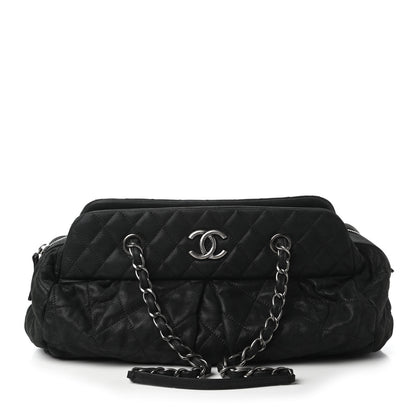 Chanel Iridescent Calfskin Chic Quilt Bowling Bag Black 1 of 10