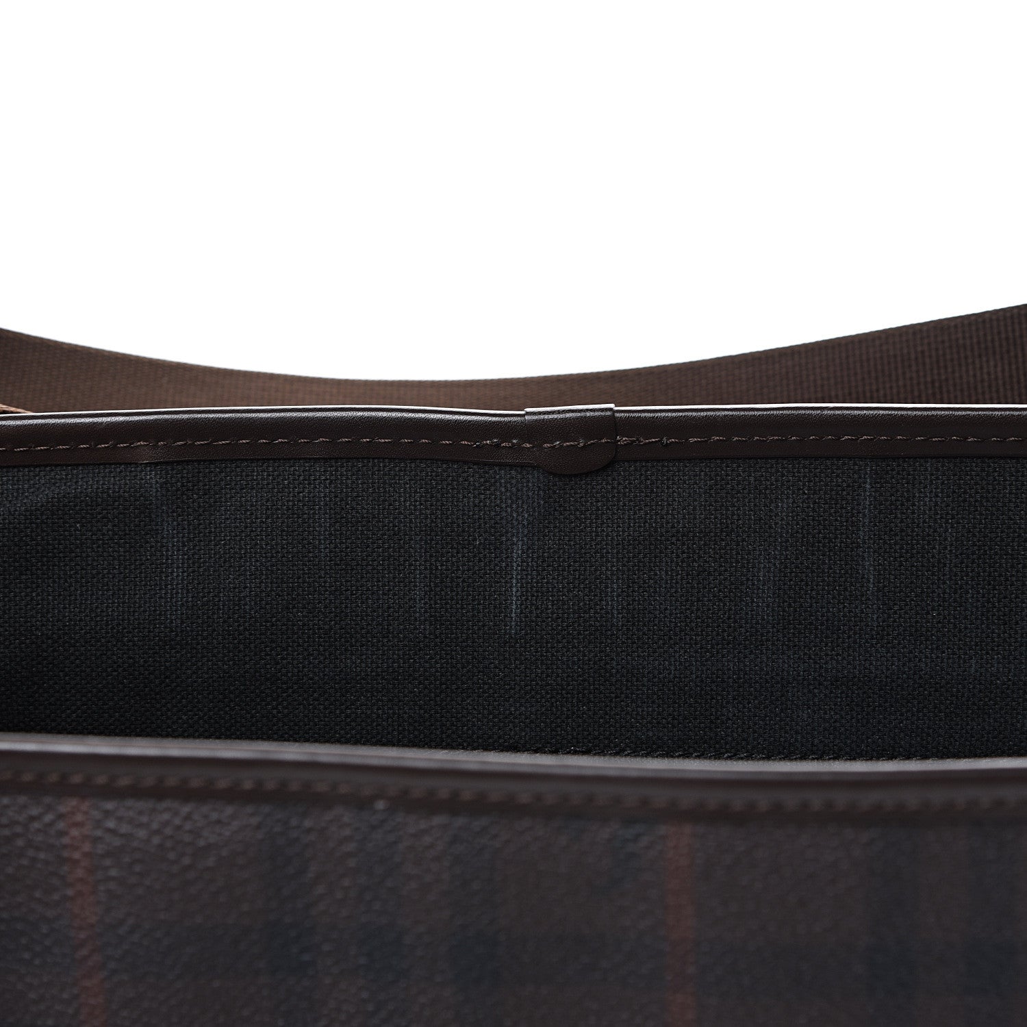 Burberry Smoked Haymarket Check Messenger Bag Brown 7 of 16