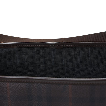 Burberry Smoked Haymarket Check Messenger Bag Brown 7 of 16