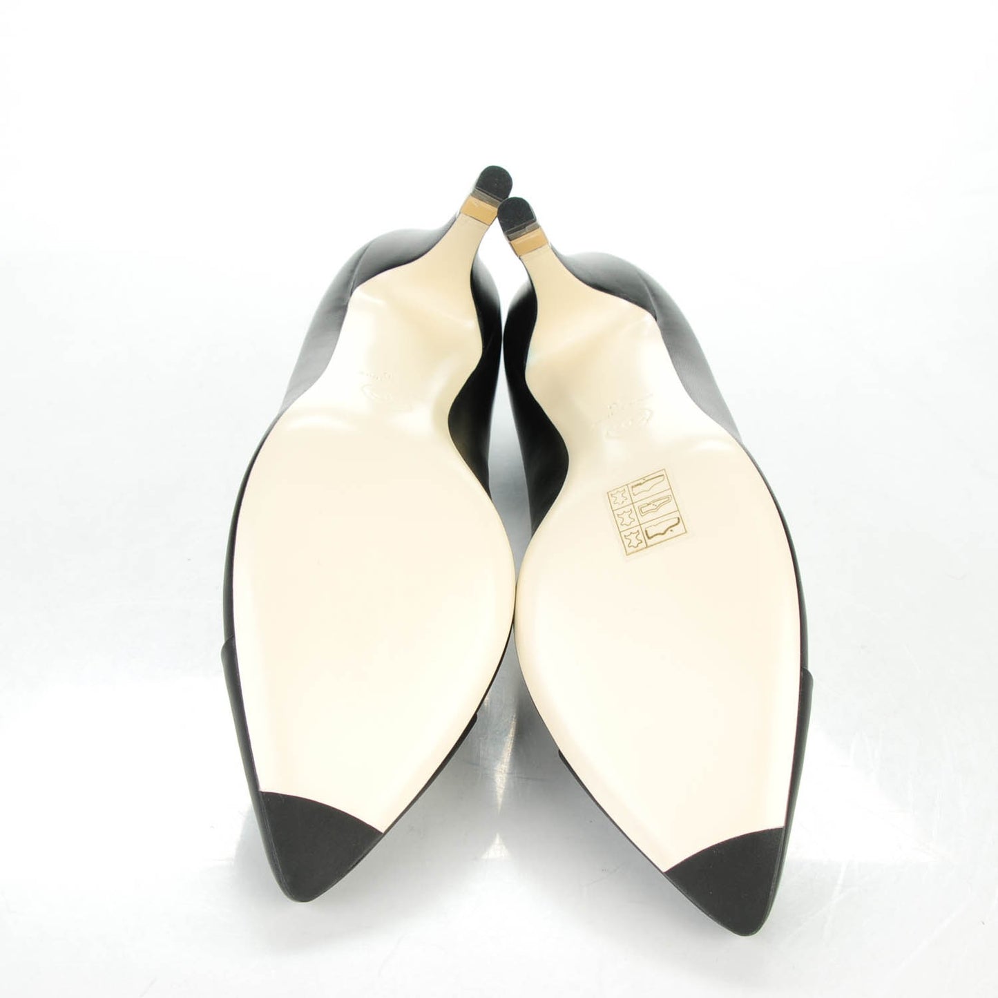 Lambskin Cap Toe CC Pumps 40 Black