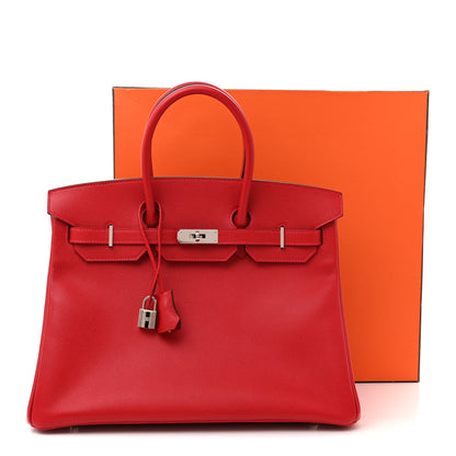 Hermes Epsom Birkin 35 Rouge Casaque 12 of 12
